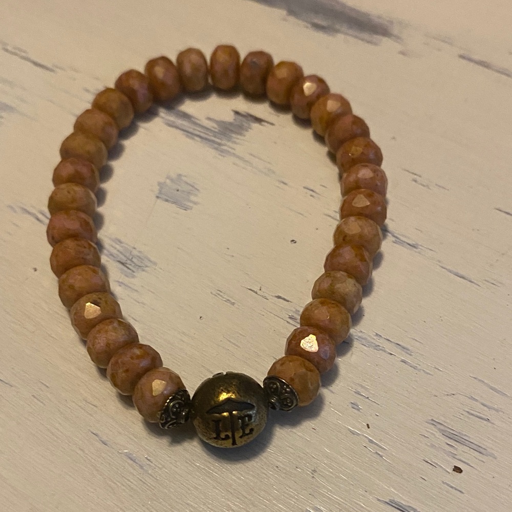 LE Stone Faceted Beaded Bracelet
